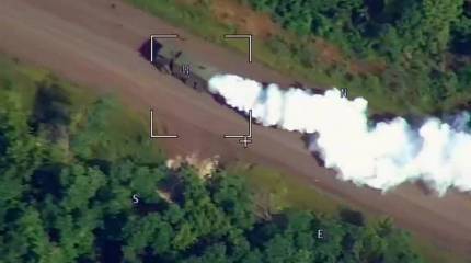 В районе Ивановского и Часова Яра противник активно использует машины постановки дымовой завесы