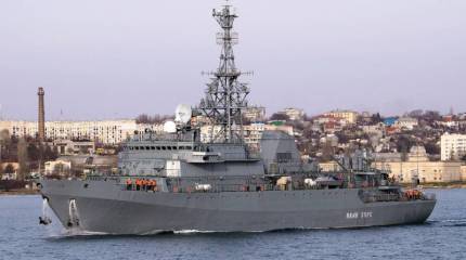 Морская охрана Украины обнаружила рядом с Одессой российское разведывательное судно «Иван Хурс»