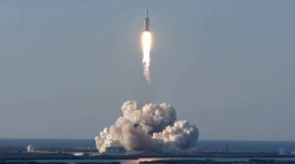Второй запуск ракеты Falcon Heavy компании SpaceX прошёл успешно