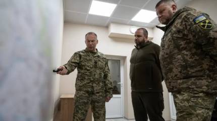 Главком ВСУ Залужный и министр обороны Умеров посетили передовую в зоне ответственности командования «Хортица»