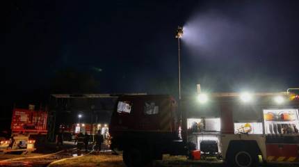 В результате удара ВС РФ сгорела нефтебаза к западу от Полтавы