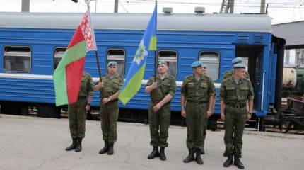 Белорусские десантники прибыли в ЮВО на совместное учение
