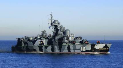 Экипаж малого ракетного корабля на воздушной подушке «Самум» отразил атаку украинского безэкипажного катера