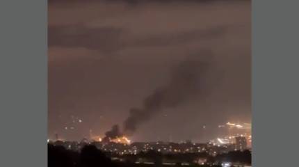 После иранского ракетного удара аэропорт Бен-Гурион в Тель-Авиве объят пламенем