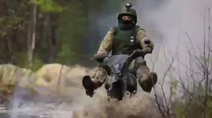 Опубликованы кадры подготовки «боевых байкеров» ВС РФ для участия в СВО