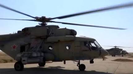 Российские вертолёты расширили зону патрулирования на севере Сирии