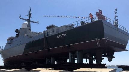 В Крыму спустили на воду МРК проекта 22800 «Циклон»