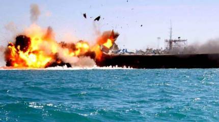 Сразу после удара по Сирии Су-30СМ показательно уничтожил эсминец ракетой Х-35