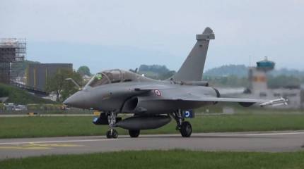 Пассажир французского истребителя Rafale-B катапультировался при взлёте