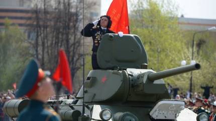 В Верхней Пышме на параде показали раритетную технику