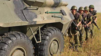 На полигоне Нагвалоу в Абхазии проходит ротное тактическое учение военнослужащих российской военной базы