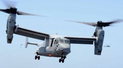 В США впервые произвели пуски ракет с конвертоплана