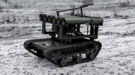 Платформа с огнемётами: наземный РТК «Рой»