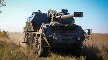 Опубликованы кадры поражения «Ланцетом» чешской САУ vz.77 DANA ВСУ