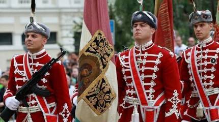 Военный парад в Софии, приуроченный ко Дню храбрости и 140-летию создания Болгарской национальной армии