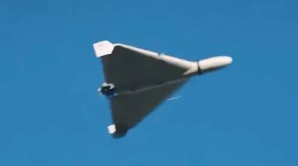 Жители украинского Луцка наблюдали прямые попадания дронов «Герань» по промышленному предприятию