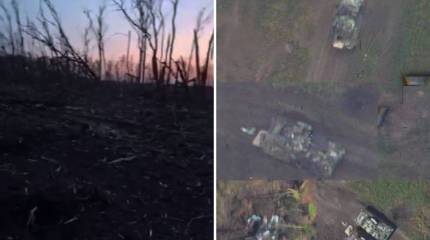 Противник потерял около половины брошенной в очередное наступление бронетехники на Запорожском направлении