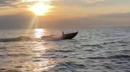 Украинские власти опубликовали кадры с морскими дронами, используемыми для атак на Крымский мост