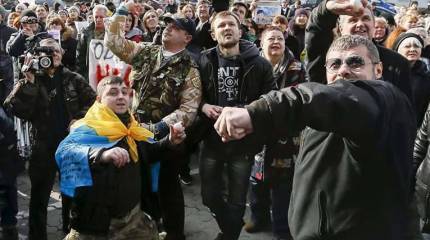 Российское посольство в Киеве дважды подверглось нападению