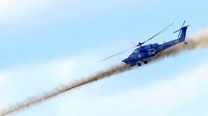 Российские Ми-28Н отработали по террористам под Пальмирой
