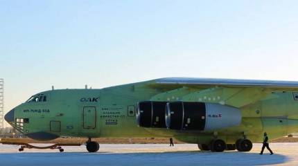 После успешных наземных испытаний новый Ил-76МД-90А поднялся в небо