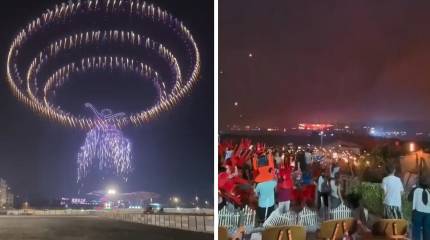 «Восстание» дронов произошло в Китае во время праздничного шоу