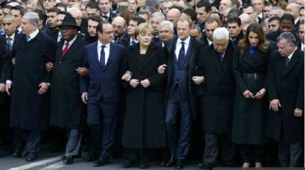 О присутствии Порошенко в Париже на марше мира не написало ни одно крупное западное СМИ