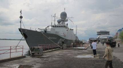 Корабли Каспийской флотилии в Волгограде