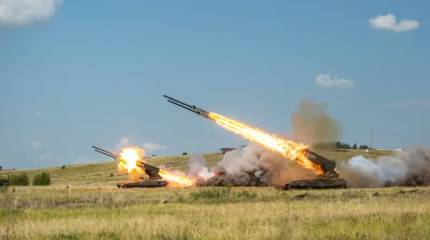 Показаны новые кадры ударов ТОС «Солнцепёк» по укрепрайону ВСУ