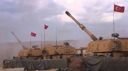Турецкая артиллерия нанесла удар по отрядам сирийской армии на северо-западе Сирии