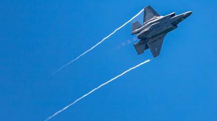 Las Fuerzas de Defensa de Israel volvieron a "atacar" los aviones de combate iraníes pintados en el pavimento.