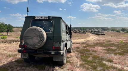 Немецкий аналог УАЗ-469 в действии: автомобиль Mercedes Wolf на вооружении образцового батальона бундесвера