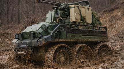 В США прошли учения с роботизированной платформой HDT Hunter WOLF