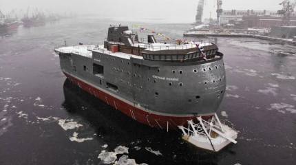 Ледостойкую самодвижущуюся платформу «Северный полюс» начали готовить к передаче заказчику