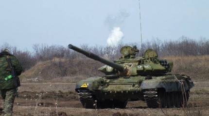 Ополченцы ДНР активно тренируются на танковых полигонах