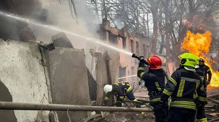 После ударов по отелю с военными в Харькове объявлен поиск доноров
