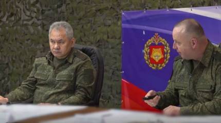 Глава Минобороны Сергей Шойгу посетил передовой штаб группировки войск «Восток» на Запорожском направлении