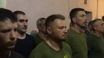 Минобороны РФ показало кадры с очередной группой пленных украинских военнослужащих