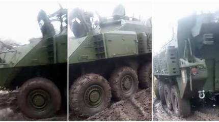 Канадские бронетранспортёры LAV II CSV Super Bison, поступившие на вооружение ВСУ, появились в районе линии соприкосновения
