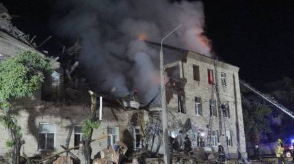 Появились кадры с пунктом дислокации ВСУ в районе Артёмовска после прилёта со стороны российской армии