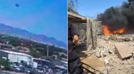 Имитировавший противника ВВС США истребитель упал на жилой квартал в штате Невада