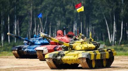 В Алабино началась подготовка к заключительному этапу "Танкового биатлона"