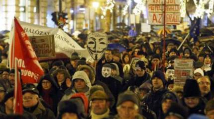 В Будапеште прошёл митинг противников сближения Венгрии с Россией