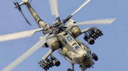 Инженерам и спасателям ВКС удалось оперативно вернуть на базу экстренно севший у линии фронта вертолёт Ми-28