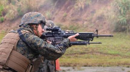 На вооружении ВСУ замечен гибрид карабина M4 с автоматом M16A1