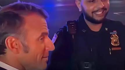 Кортеж Макрона остановили в Нью-Йорке, перекрыв движение для проезда Трампа