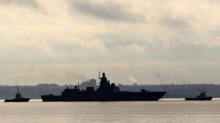 «Адмирал Горшков» выполнил комплекс стрельб в Белом море