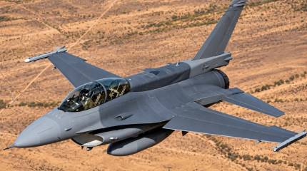 Американский F-16 разбился в жилом районе Мичигана во время учебного вылета