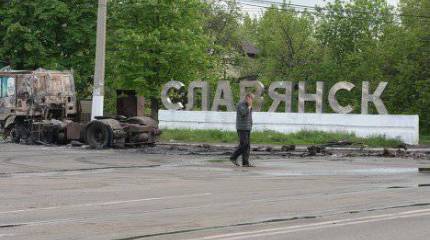 В окрестностях Славянска украинские силовики обстреляли друг друга