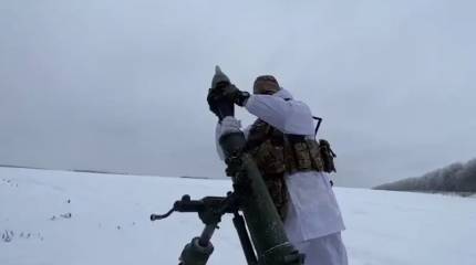 Расчёт «кочующего» 120-мм миномёта разведчиков уничтожил бронеавтомобиль с командным составом ВСУ